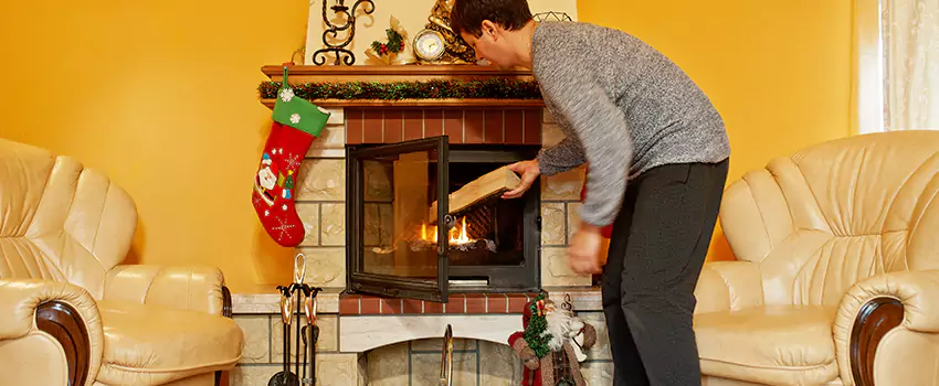 Rusted Metal Fireplace Restoration in Mason, Ohio